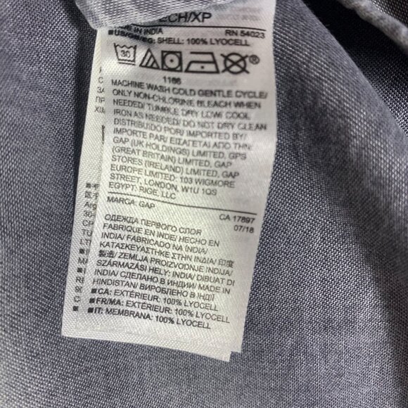 Gap Smocked Trumpet Sleeve Blouse in TENCEL boho top - Picture 5 of 9